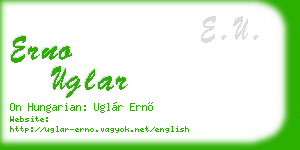 erno uglar business card